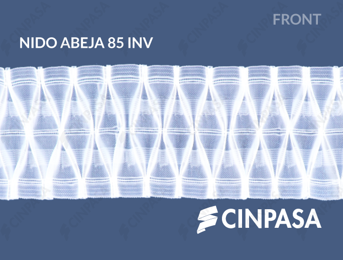  Transparent honeycomb decorative pleat tape 